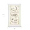 Faith 1 White Framed Print Wall Art