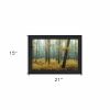 Holterberg in the Mist Black Framed Print Wall Art