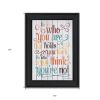 Who You Think You Are 1 Black Framed Print Wall Art