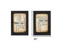 Set Of Two Parents Black Framed Print Wall Art