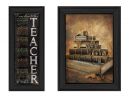 Set Of Two School Black Framed Print Wall Art