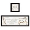 Set Of Two We are Family 1 Black Framed Print Wall Art