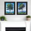 Set Of Two Catching Light as Time Passes 1 Black Framed Print Wall Art