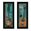 Set Of Two Tune my Heart and I will Sing 2 Black Framed Print Wall Art