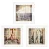 Set Of Three Wash 1 White Framed Print Bathroom Wall Art