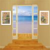 Set Of Two Living on the Lake 1 White Framed Print Wall Art