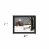 Light in the Stable 6 Black Framed Print Wall Art