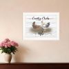 Country Chicks Rule 2 White Framed Print Wall Art