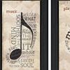 Set Of Two Music 8 Black Framed Print Wall Art