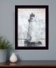 Lighthouse 3 Black Framed Print Wall Art
