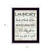 Laundry 3 Black Framed Print Bathroom Wall Art