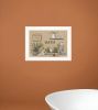Farmhouse Bath White Framed Print Bathroom Wall Art