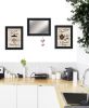 Set Of Three Enjoy Tea Time 6 Black Framed Print Kitchen Wall Art