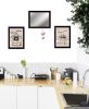 Set Of Three Friendship Journey 8 Black Framed Print Kitchen Wall Art