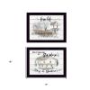 Set Of Two Stays at Grandmas Black Framed Print Wall Art