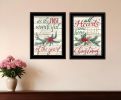 Set Of Two All Heart Come Home for Christmas 2 Black Framed Print Wall Art