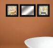Set Of Three A Bit of Bubbly 2 Black Framed Print Bathroom Wall Art