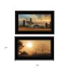 Set Of Two Light of a New Day 3 Black Framed Print Wall Art