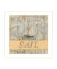 SAIL White Framed Print Wall Art