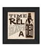 BeerTime to Relax Black Framed Print Wall Art