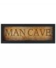 Man Cave 1 Black Framed Print Wall Art