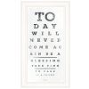 Eye Chart I 2 White Framed Print Wall Art