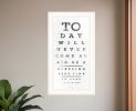 Eye Chart I 2 White Framed Print Wall Art