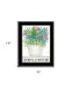Believe Succulents 3 Black Framed Print Wall Art
