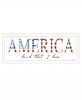 America Land that I Love 1 White Framed Print Wall Art