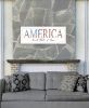 America Land that I Love 1 White Framed Print Wall Art