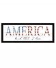 America Land that I Love 2 Black Framed Print Wall Art