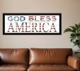 God Bless America 6 Black Framed Print Wall Art