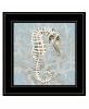Coral Seahorse I 3 Black Framed Print Wall Art