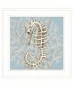 Coral Seahorse II 2 White Framed Print Wall Art