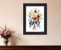 Love Grows Here 4 Black Framed Print Wall Art