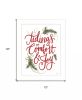Tidings of Comfort and Joy 2 White Framed Print Wall Art
