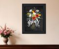 Love Grows Here 6 Black Framed Print Wall Art