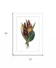 Tropical Sprig 2 White Framed Print Wall Art