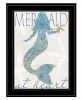 Mermaid at Heart 2 Black Framed Print Wall Art