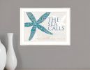 The Sea Calls 2 White Framed Print Wall Art