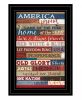 America Proud Black Framed Print Wall Art
