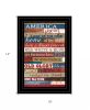 America Proud Black Framed Print Wall Art