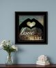 Love with all Your Heart 5 Black Framed Print Wall Art
