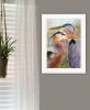 Blue Heron Duet 1 White Framed Print Wall Art