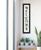 Welcome Sign II 2 Black Framed Print Wall Art