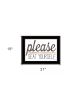 Please Seat Yourself 3 Black Framed Print Wall Art