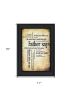 Father Says Black Framed Print Wall Art