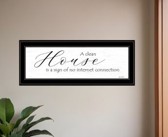 A Clean House Black Framed Print Wall Art