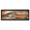 Sunset on the Farm 1 Black Framed Print Wall Art