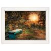 Show Me the Path 1 White Framed Print Wall Art